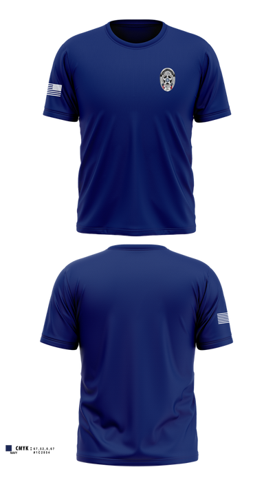 Canton Police Department 67540830 Old School Cotton Feel Shirt - 100