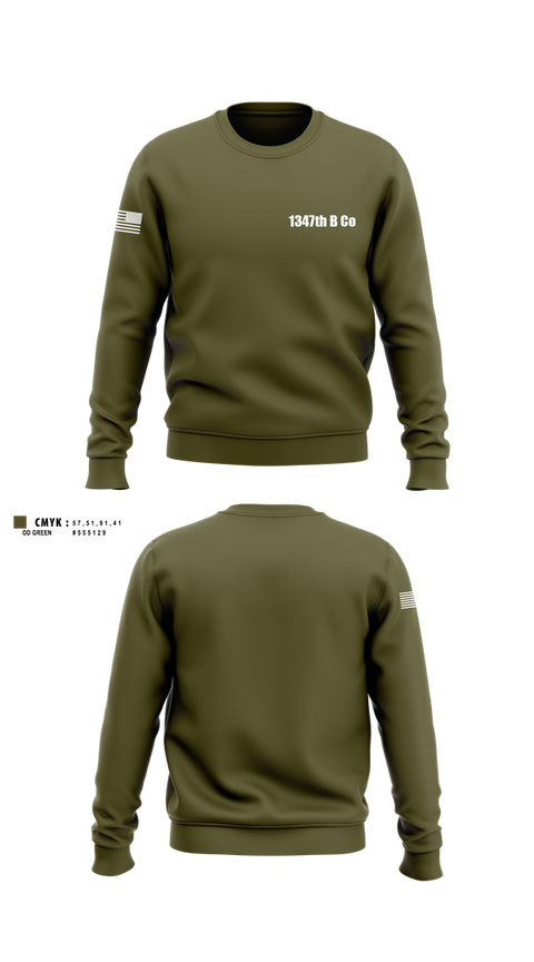 Crew Neck Sweatshirt, 1347th B Co, , Teamtime, Team time, sublimation, custom sports apparel, team uniforms, spirit wear, spiritwear, sports uniforms, custom shirts, team store, custom team store, fundraiser sports, apparel fundraiser