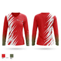 Erwin Warriors Women's Long Sleeve V-neck Shirt - 10