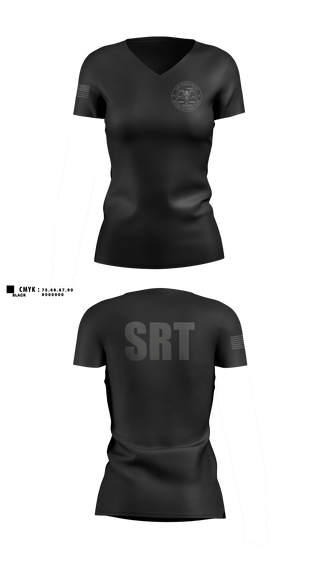 Womens Short Sleeve Vneck Shirt, SRT, Police, Teamtime, Team time, sublimation, custom sports apparel, team uniforms, spirit wear, spiritwear, sports uniforms, custom shirts, team store, custom team store, fundraiser sports, apparel fundraiser