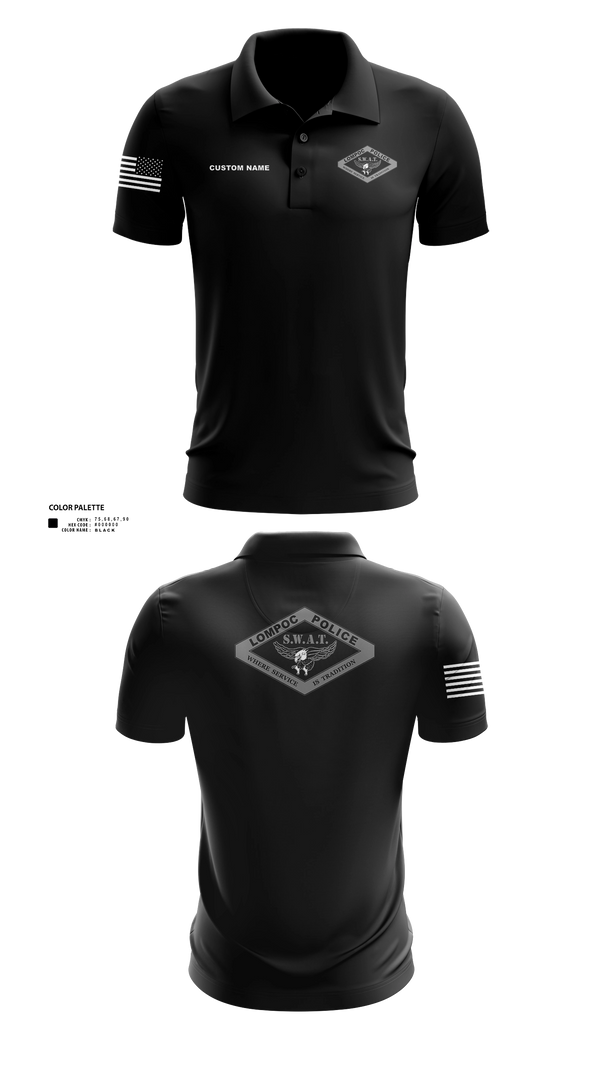 Short Sleeve Performance Polo, SWAT, Police, Teamtime, Team time, sublimation, custom sports apparel, team uniforms, spirit wear, spiritwear, sports uniforms, custom shirts, team store, custom team store, fundraiser sports, apparel fundraiser