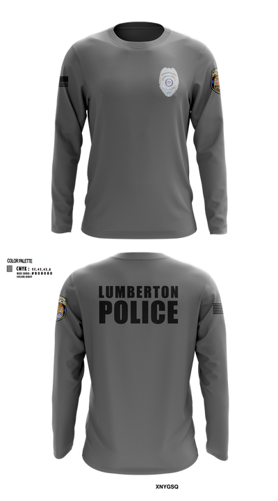 LUMBERTON POLICE 73149623 Long Sleeve Performance Shirt 102