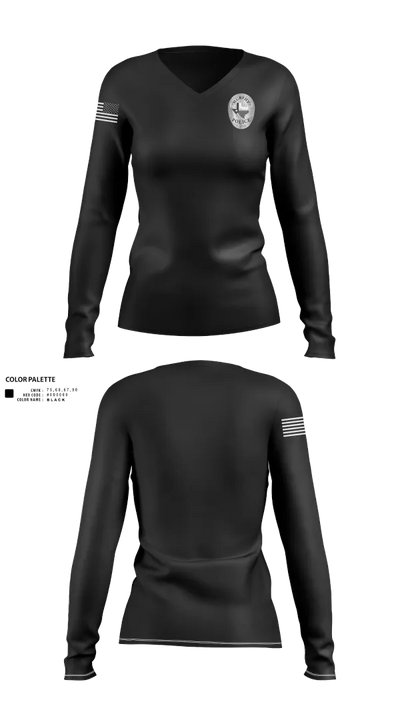 Murphy Police 7693371 Women's Long Sleeve V-neck Shirt - 21