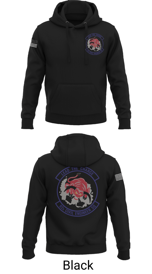 Hoodie, 92 CES, Air Force, Teamtime, Team time, sublimation, custom sports apparel, team uniforms, spirit wear, spiritwear, sports uniforms, custom shirts, team store, custom team store, fundraiser sports, apparel fundraiser