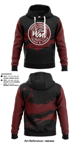 Hoodie, West Mecklenburg, Track & Field, Teamtime, Team time, sublimation, custom sports apparel, team uniforms, spirit wear, spiritwear, sports uniforms, custom shirts, team store, custom team store, fundraiser sports, apparel fundraiser