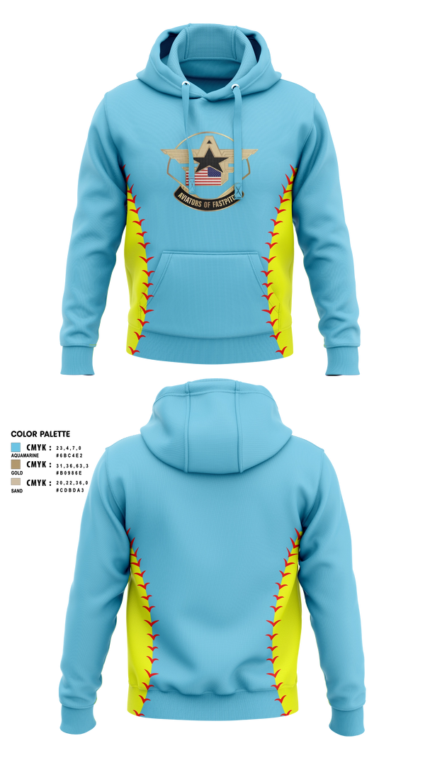 Hoodie, Aviators of Fastpitch, Softball, Teamtime, Team time, sublimation, custom sports apparel, team uniforms, spirit wear, spiritwear, sports uniforms, custom shirts, team store, custom team store, fundraiser sports, apparel fundraiser