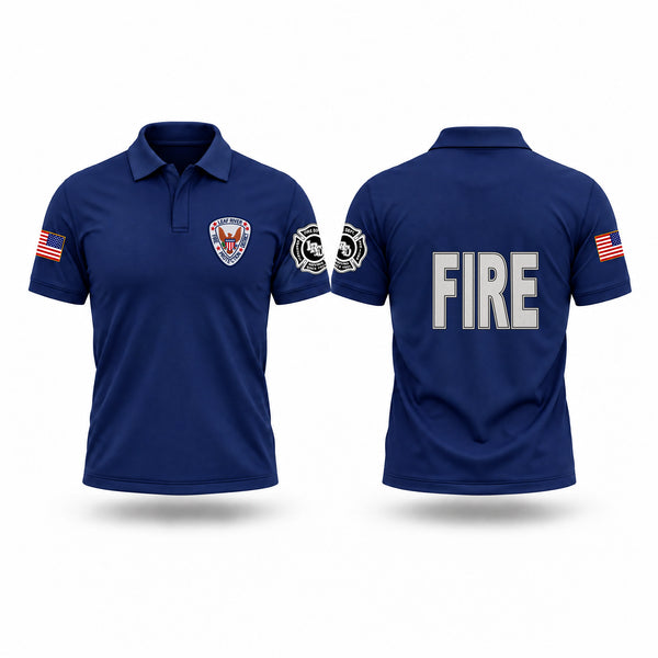 Short Sleeve Performance Polo, Leaf River Fire Protection District, EMS/EMT, Teamtime, Team time, sublimation, custom sports apparel, team uniforms, spirit wear, spiritwear, sports uniforms, custom shirts, team store, custom team store, fundraiser sports, apparel fundraiser