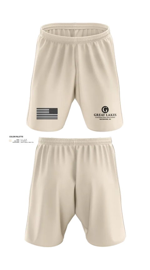 Athletic Shorts With Pockets, Great Lakes Contracting Solutions LLC, , Teamtime, Team time, sublimation, custom sports apparel, team uniforms, spirit wear, spiritwear, sports uniforms, custom shirts, team store, custom team store, fundraiser sports, apparel fundraiser