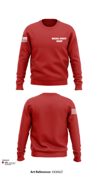 Crew Neck Sweatshirt, MacDill Chiefs' Group, , Teamtime, Team time, sublimation, custom sports apparel, team uniforms, spirit wear, spiritwear, sports uniforms, custom shirts, team store, custom team store, fundraiser sports, apparel fundraiser