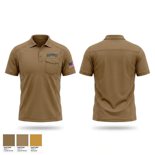 Short Sleeve Performance Polo, Summit, Army, Teamtime, Team time, sublimation, custom sports apparel, team uniforms, spirit wear, spiritwear, sports uniforms, custom shirts, team store, custom team store, fundraiser sports, apparel fundraiser