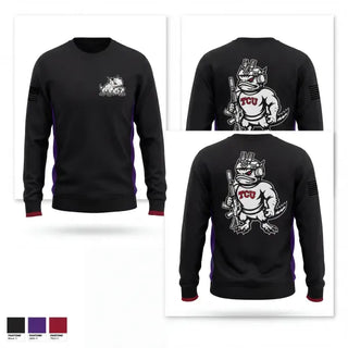 Crew Neck Sweatshirt, TCU Ranger Challenge, Army, Teamtime, Team time, sublimation, custom sports apparel, team uniforms, spirit wear, spiritwear, sports uniforms, custom shirts, team store, custom team store, fundraiser sports, apparel fundraiser