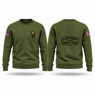 Crew Neck Sweatshirt, Bland County Sheriffs Office, Police, Teamtime, Team time, sublimation, custom sports apparel, team uniforms, spirit wear, spiritwear, sports uniforms, custom shirts, team store, custom team store, fundraiser sports, apparel fundraiser