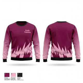Crew Neck Sweatshirt, Lady Yukons, Women's Basketball, Teamtime, Team time, sublimation, custom sports apparel, team uniforms, spirit wear, spiritwear, sports uniforms, custom shirts, team store, custom team store, fundraiser sports, apparel fundraiser