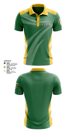 Short Sleeve Performance Polo, Floyd Central, Women's Volleyball, Teamtime, Team time, sublimation, custom sports apparel, team uniforms, spirit wear, spiritwear, sports uniforms, custom shirts, team store, custom team store, fundraiser sports, apparel fundraiser