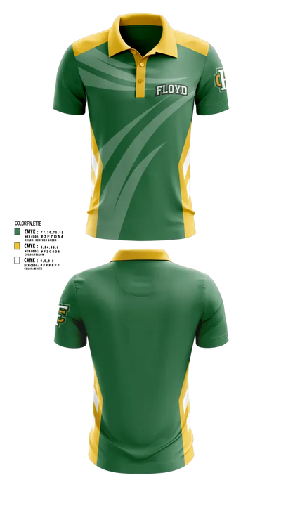 Floyd Central 53483341 Short Sleeve Performance Polo - 2