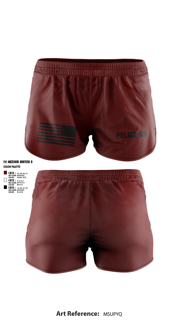 Ranger Panties, POLICE K9, , Teamtime, Team time, sublimation, custom sports apparel, team uniforms, spirit wear, spiritwear, sports uniforms, custom shirts, team store, custom team store, fundraiser sports, apparel fundraiser
