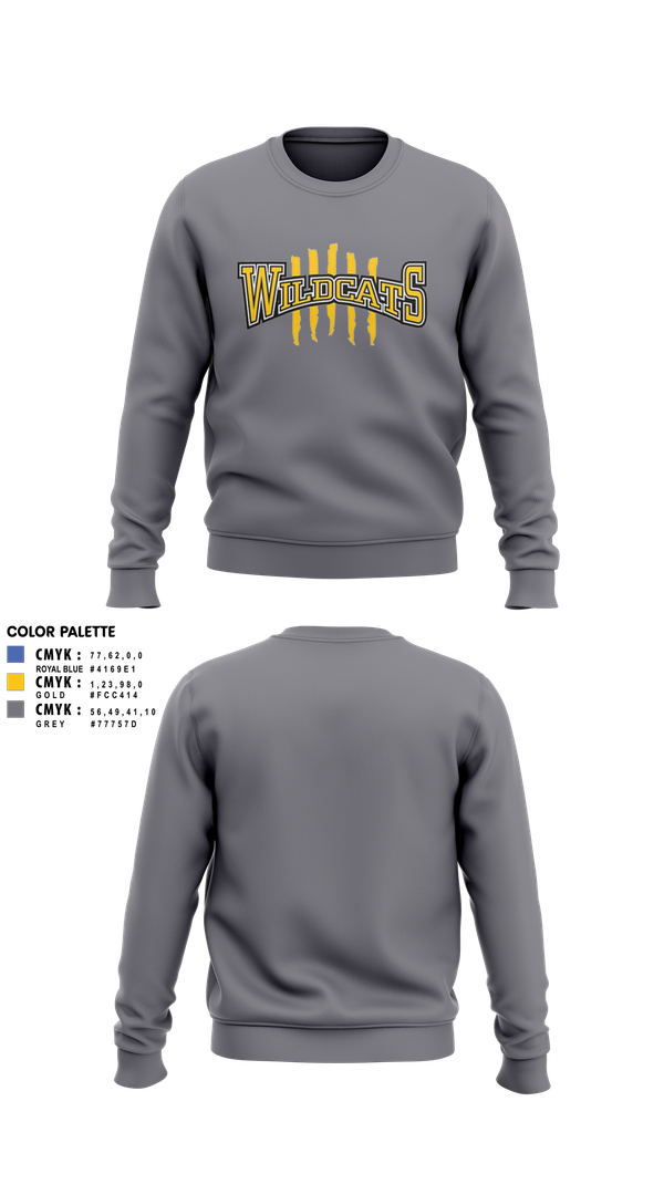 Crew Neck Sweatshirt, Richwoods Cheer, Cheer, Teamtime, Team time, sublimation, custom sports apparel, team uniforms, spirit wear, spiritwear, sports uniforms, custom shirts, team store, custom team store, fundraiser sports, apparel fundraiser