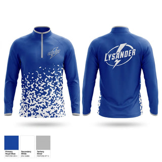 Quarter Zip Jacket, Lysander Lightning, Ice Hockey, Teamtime, Team time, sublimation, custom sports apparel, team uniforms, spirit wear, spiritwear, sports uniforms, custom shirts, team store, custom team store, fundraiser sports, apparel fundraiser