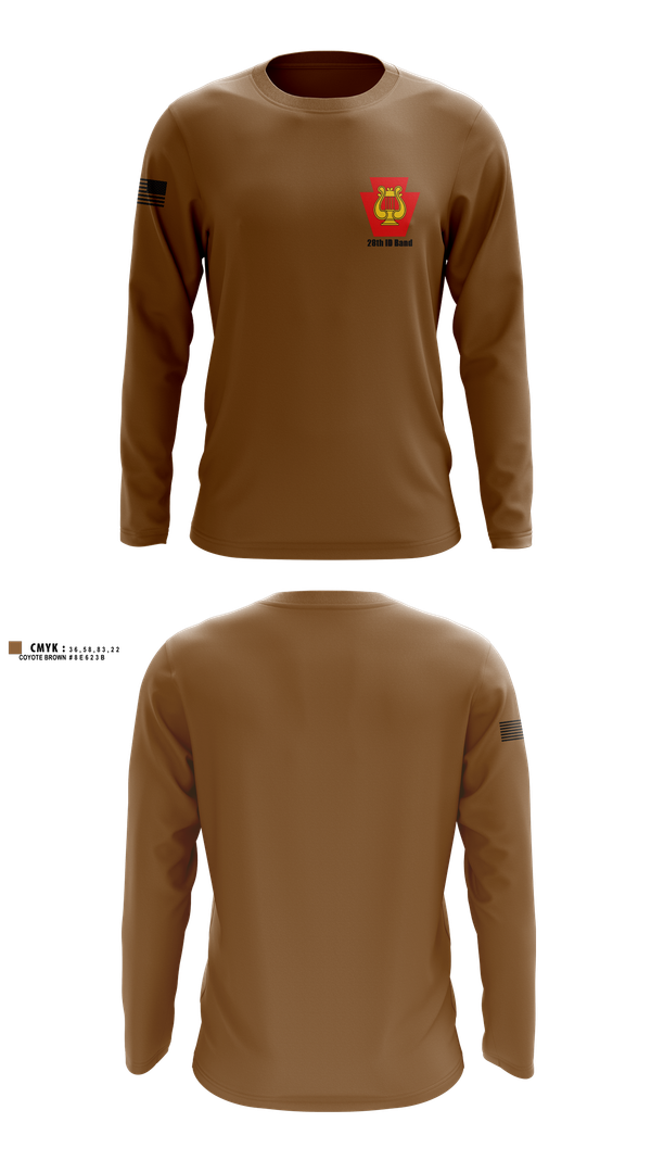Long Sleeve Performance Shirt, 28th ID Band, , Teamtime, Team time, sublimation, custom sports apparel, team uniforms, spirit wear, spiritwear, sports uniforms, custom shirts, team store, custom team store, fundraiser sports, apparel fundraiser