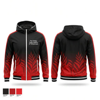 Windbreaker, Fox Valley Judo & Jujitsu of Wisconsin, , Teamtime, Team time, sublimation, custom sports apparel, team uniforms, spirit wear, spiritwear, sports uniforms, custom shirts, team store, custom team store, fundraiser sports, apparel fundraiser