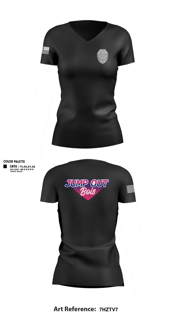 Womens Short Sleeve Vneck Shirt, Lancaster County Drug Task Force, Police, Teamtime, Team time, sublimation, custom sports apparel, team uniforms, spirit wear, spiritwear, sports uniforms, custom shirts, team store, custom team store, fundraiser sports, apparel fundraiser