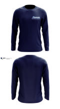 Shoreline Breakers 12u Royal Long Sleeve Performance Shirt - 3