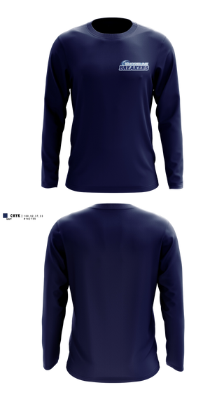 Long Sleeve Performance Shirt, Shoreline Breakers 12u Royal, Softball, Teamtime, Team time, sublimation, custom sports apparel, team uniforms, spirit wear, spiritwear, sports uniforms, custom shirts, team store, custom team store, fundraiser sports, apparel fundraiser