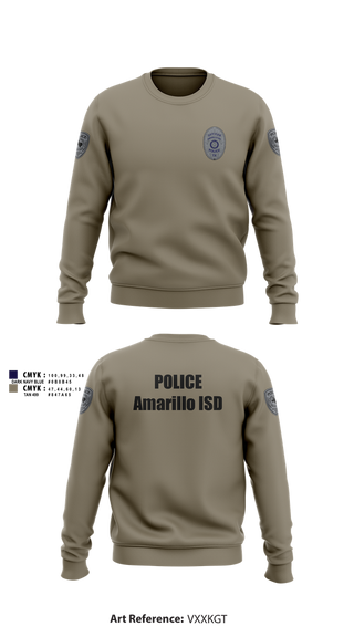 Crew Neck Sweatshirt, Amarillo ISD Police, Police, Teamtime, Team time, sublimation, custom sports apparel, team uniforms, spirit wear, spiritwear, sports uniforms, custom shirts, team store, custom team store, fundraiser sports, apparel fundraiser