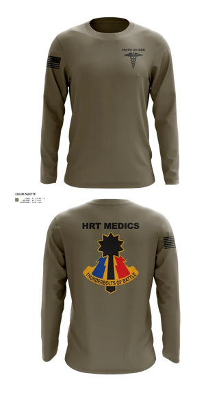 Long Sleeve Performance Shirt, 194th AR BDE HRT Medics, Army, Teamtime, Team time, sublimation, custom sports apparel, team uniforms, spirit wear, spiritwear, sports uniforms, custom shirts, team store, custom team store, fundraiser sports, apparel fundraiser