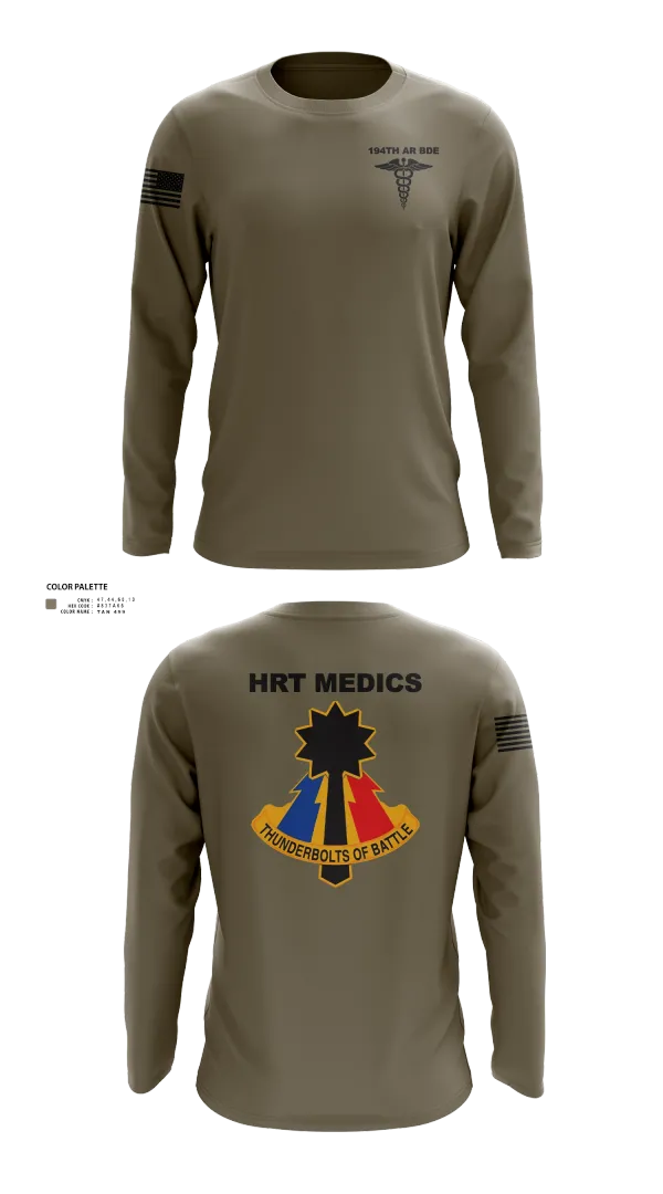 Long Sleeve Performance Shirt, 194th AR BDE HRT Medics, Army, Teamtime, Team time, sublimation, custom sports apparel, team uniforms, spirit wear, spiritwear, sports uniforms, custom shirts, team store, custom team store, fundraiser sports, apparel fundraiser