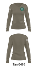 Det 158 18502152 Women's Long Sleeve V-neck Shirt - 11