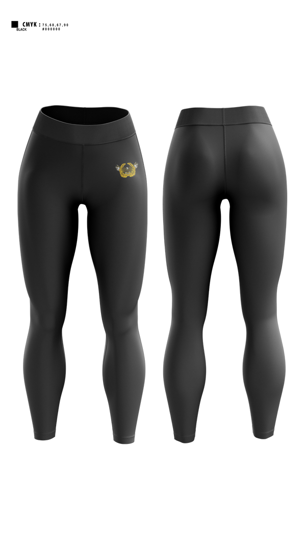 Womens Leggings, Arlington Hall Minuteman Silver Chapter - USAWOA, Army, Teamtime, Team time, sublimation, custom sports apparel, team uniforms, spirit wear, spiritwear, sports uniforms, custom shirts, team store, custom team store, fundraiser sports, apparel fundraiser