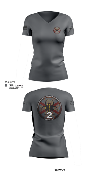 Womens Short Sleeve Vneck Shirt, FIDTN Region 2, EMS/EMT, Teamtime, Team time, sublimation, custom sports apparel, team uniforms, spirit wear, spiritwear, sports uniforms, custom shirts, team store, custom team store, fundraiser sports, apparel fundraiser