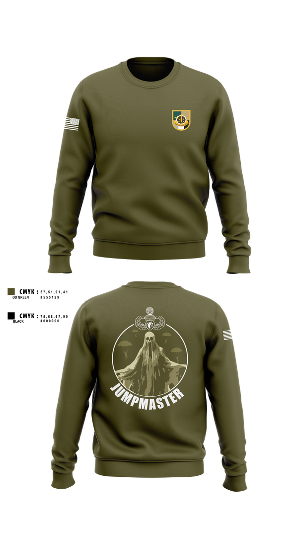 Crew Neck Sweatshirt, A Co 8th Psy-B, Army, Teamtime, Team time, sublimation, custom sports apparel, team uniforms, spirit wear, spiritwear, sports uniforms, custom shirts, team store, custom team store, fundraiser sports, apparel fundraiser
