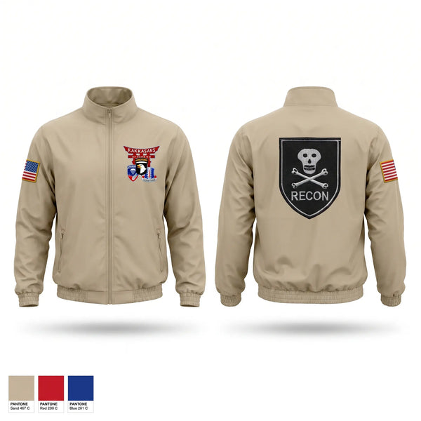 Windbreaker, Recon plt 187th combat brigade team, Army, Teamtime, Team time, sublimation, custom sports apparel, team uniforms, spirit wear, spiritwear, sports uniforms, custom shirts, team store, custom team store, fundraiser sports, apparel fundraiser