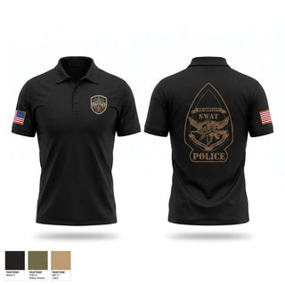 Short Sleeve Performance Polo, Bradenton Police Department SWAT, Police, Teamtime, Team time, sublimation, custom sports apparel, team uniforms, spirit wear, spiritwear, sports uniforms, custom shirts, team store, custom team store, fundraiser sports, apparel fundraiser