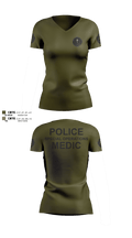 Muscogee Nation Police Tactical Medical team 86910263 Women's Short Sleeve V-neck Shirt - 101