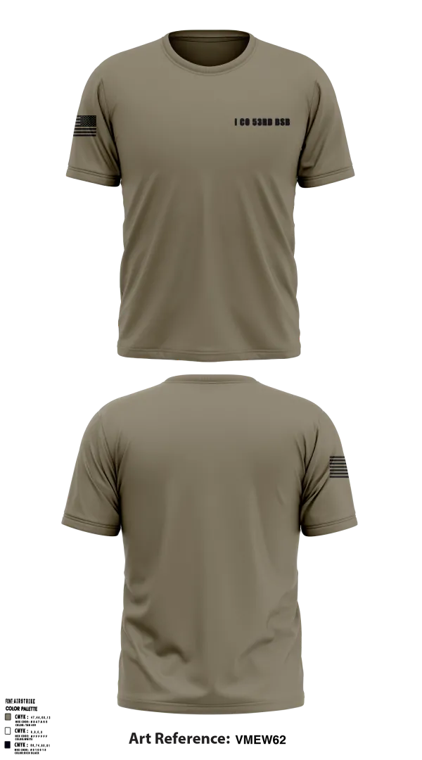 Old School Cotton Feel Shirt, I Co 53rd BSB, National Guard, Teamtime, Team time, sublimation, custom sports apparel, team uniforms, spirit wear, spiritwear, sports uniforms, custom shirts, team store, custom team store, fundraiser sports, apparel fundraiser