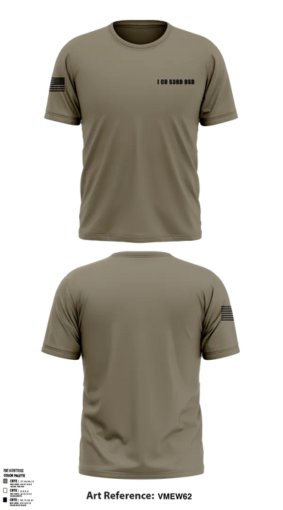 I Co 53rd BSB 82785149 Short Sleeve Performance Shirt - 1