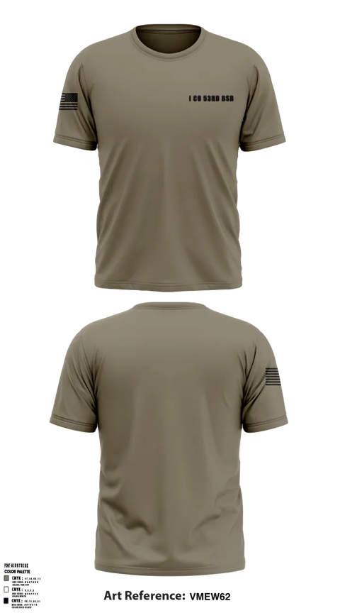 Short Sleeve Performance Shirt, I Co 53rd BSB, National Guard, Teamtime, Team time, sublimation, custom sports apparel, team uniforms, spirit wear, spiritwear, sports uniforms, custom shirts, team store, custom team store, fundraiser sports, apparel fundraiser