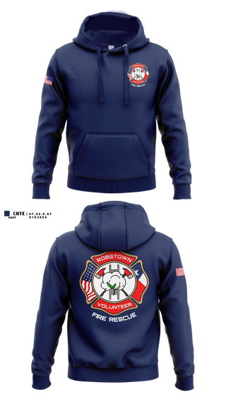 Hoodie, Robstown Volunteer Fire Department, Fire Department, Teamtime, Team time, sublimation, custom sports apparel, team uniforms, spirit wear, spiritwear, sports uniforms, custom shirts, team store, custom team store, fundraiser sports, apparel fundraiser