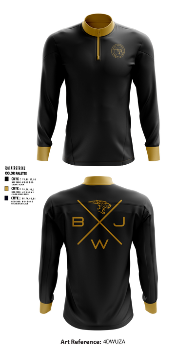 Buda Johnson Jaguars Wrestling Quarter Zip Jacket - 5