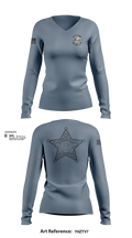 District I Street Crimes 1468514 Women's Long Sleeve V-neck Shirt - 107