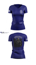 Capitol Heights Police Dept. 66075922 Women's Short Sleeve V-neck Shirt - 2