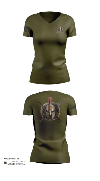 108th Air Defense Artillery Brigade 44392598 Women's Short Sleeve V-neck Shirt - 42