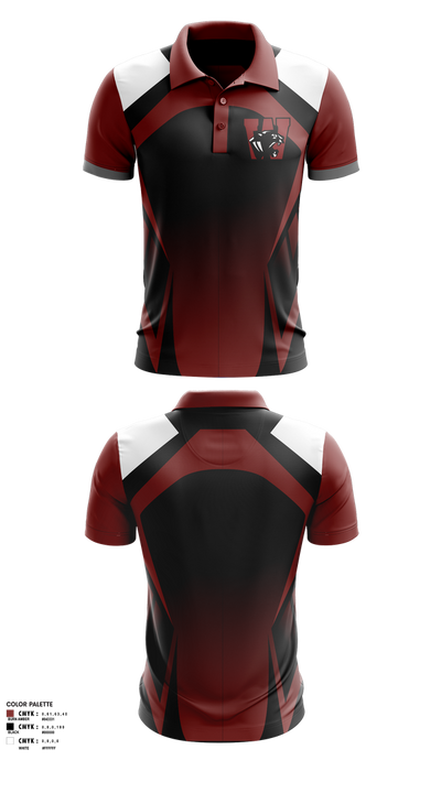 Watervliet High School Basketball 18255749 Short Sleeve Performance Polo - 100