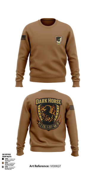 Crew Neck Sweatshirt, Echo Company, 1-227 AB, 1ACB, 1CD, , Teamtime, Team time, sublimation, custom sports apparel, team uniforms, spirit wear, spiritwear, sports uniforms, custom shirts, team store, custom team store, fundraiser sports, apparel fundraiser