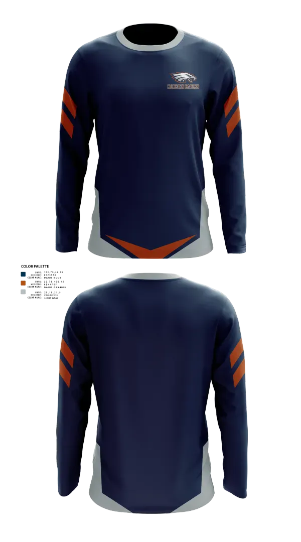 Long Sleeve Performance Shirt, Robbins Eagles, , Teamtime, Team time, sublimation, custom sports apparel, team uniforms, spirit wear, spiritwear, sports uniforms, custom shirts, team store, custom team store, fundraiser sports, apparel fundraiser