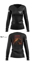 194th AR BDE HRT Medics 51125507 Women's Long Sleeve V-neck Shirt - 10