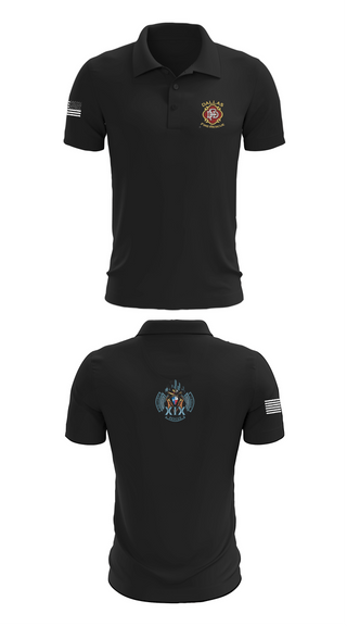 Short Sleeve Performance Polo, Station 19, Fire Department, Teamtime, Team time, sublimation, custom sports apparel, team uniforms, spirit wear, spiritwear, sports uniforms, custom shirts, team store, custom team store, fundraiser sports, apparel fundraiser